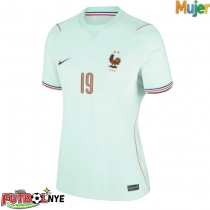 Camiseta Francia Theo Hernandez #19 Visitante Equipación para mujer Mundial 2026 manga corta
